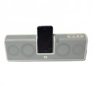Logitech - MM50 Portable iPod Speaker Dock - White - UNTESTED - WITHOUT CHARGER